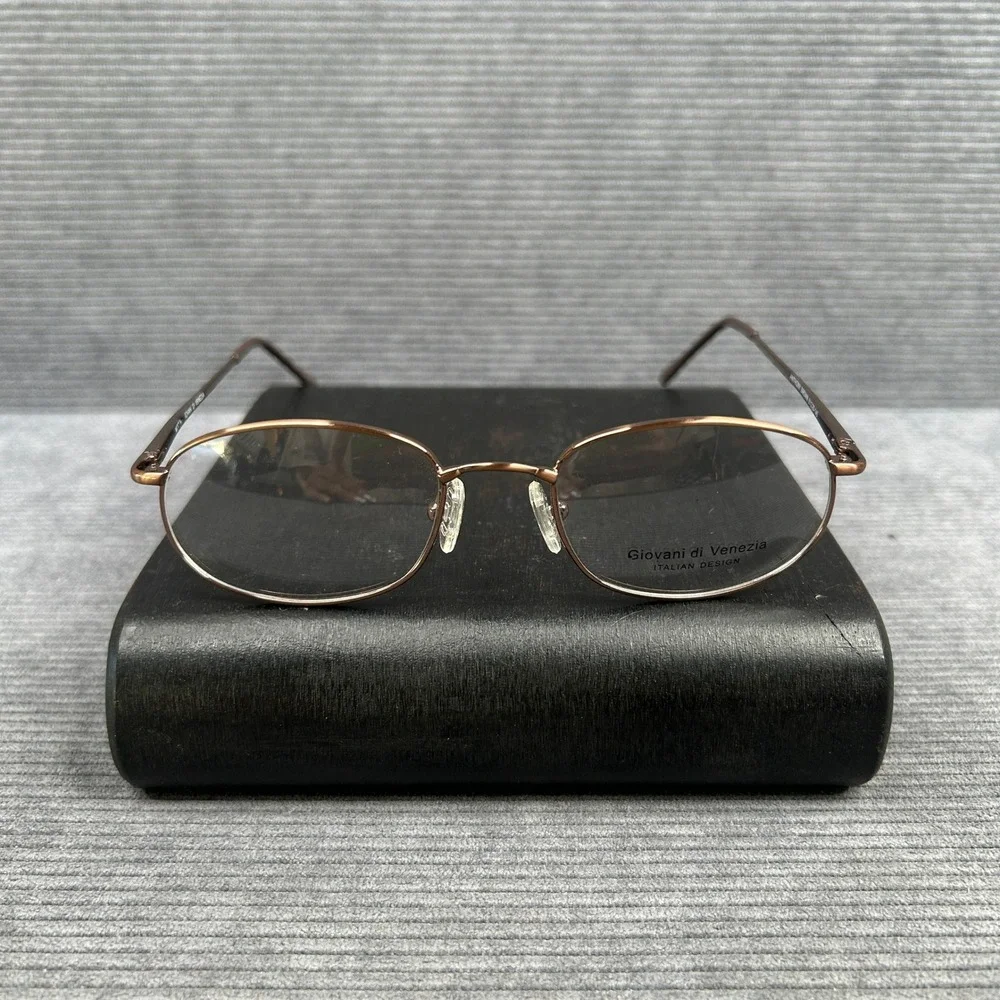 Giovani di Venezia Anthony Brown Y2k Eyeglass Frames Italian Design 51-20-145